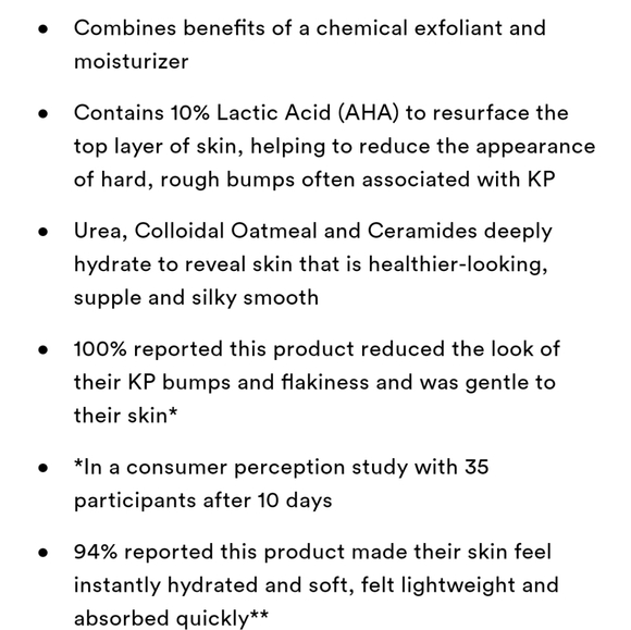 FIRST AID BEAUTY KP SMOOTHING BODY LOTION WITH 10% AHA. - Picture 8 of 10